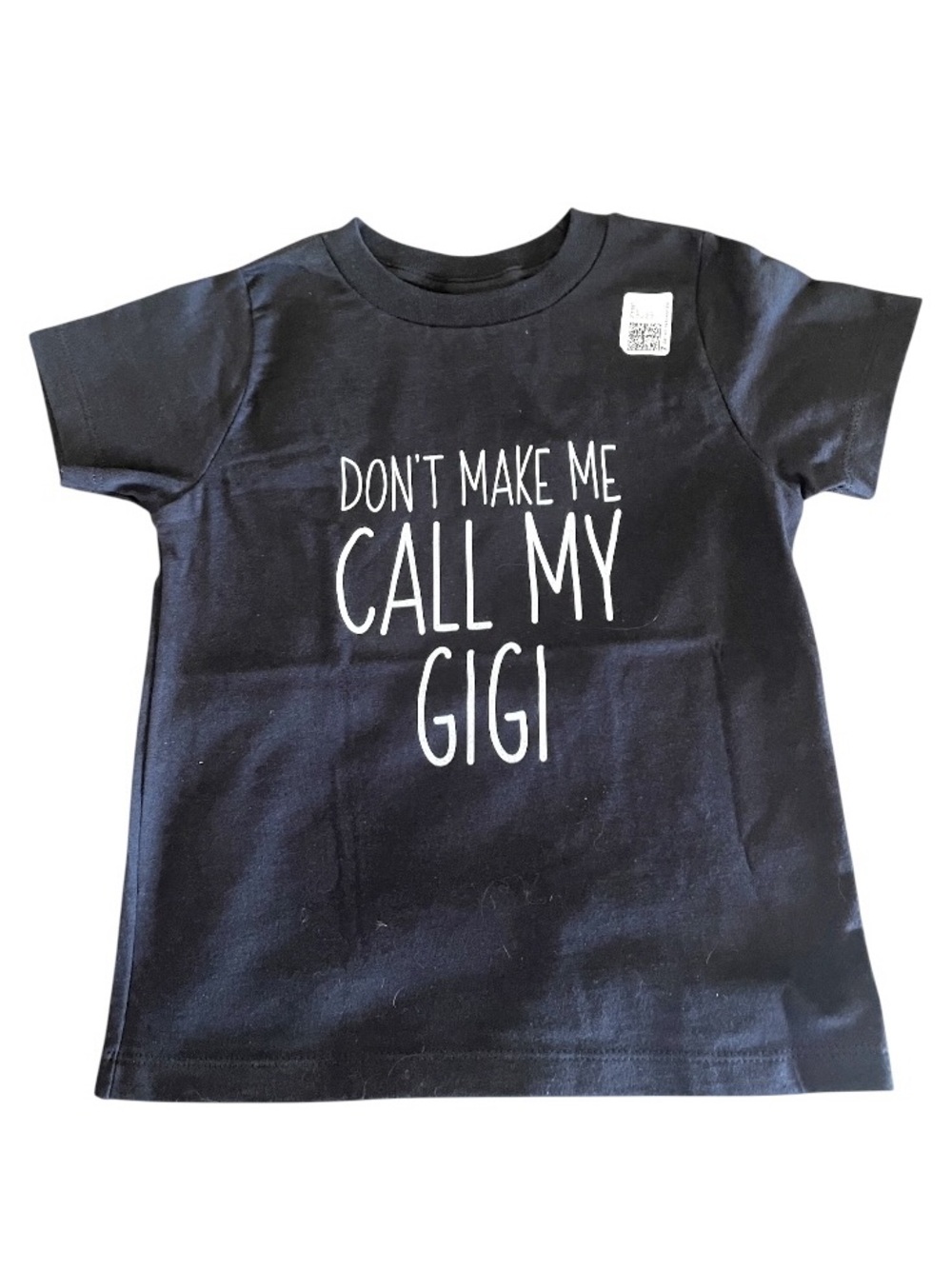 NWT "Don't Make Me Call My Gigi" Kids Size 3 T‑Shirt - Black